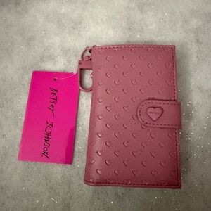 Betsey Johnson Heart Card Case Wallet